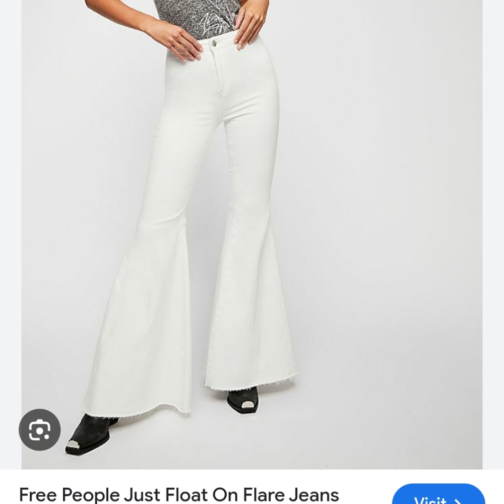NWT Free people white flares